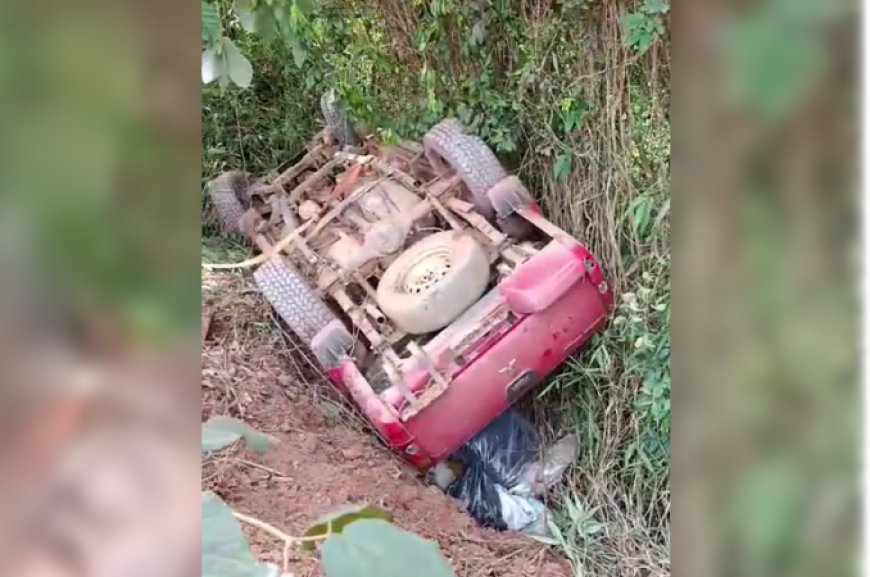 Carro perde controle e capota na BR-156 próximo ao Vila Nova