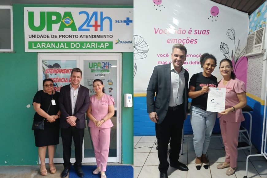 Ministério público realiza vistoria técnica na UPA de Laranjal do Jari e acompanha entrega de equipamento para a Politec
