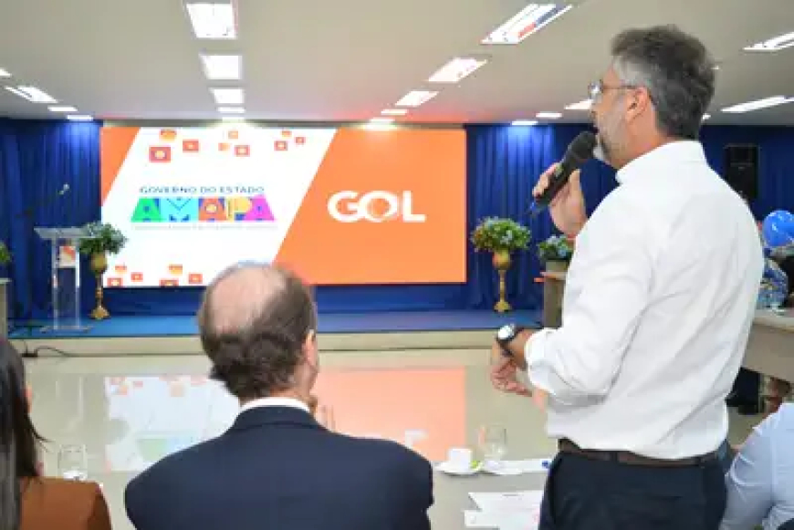 'Ter um voo Macapá-Rio todos os dias é política pública de desenvolvimento', ressalta governador Clécio Luís ao assinar redução do ICMS para a GOL