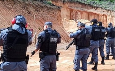 Segurança: Policiais Militares participaram de capcitação para o uso do fuzil T4 no Vale do Jari.