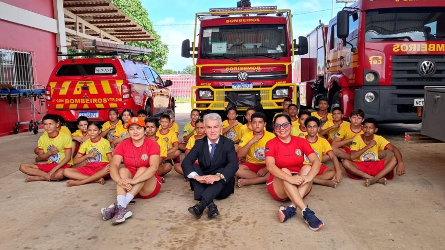 Visita institucional: 2ª Vara de Laranjal do Jari fortalece parceria com o projeto Bombeiro Cidadão