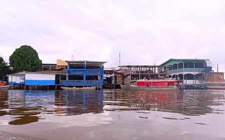 Nível do rio sobe e bairros entram em alerta em Laranjal do Jari.