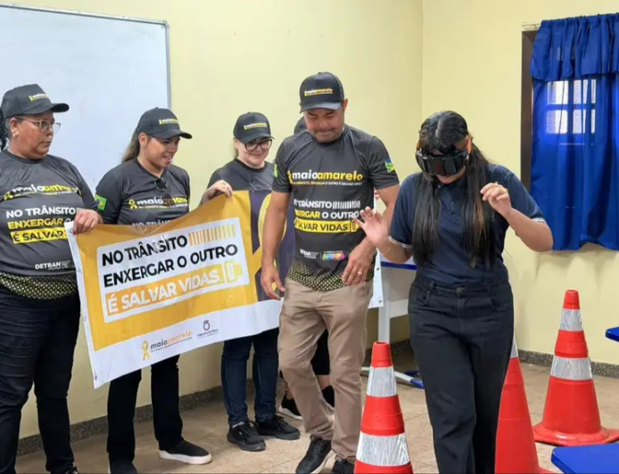 Maio Amarelo 2026 leva ações educativas ao Vale do Jari com foco no respeito à vida no trânsito