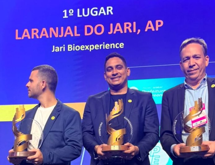 Laranjal do Jari conquista prêmio inédito na etapa nacional do Sebrae e entra para a história do empreendedorismo.