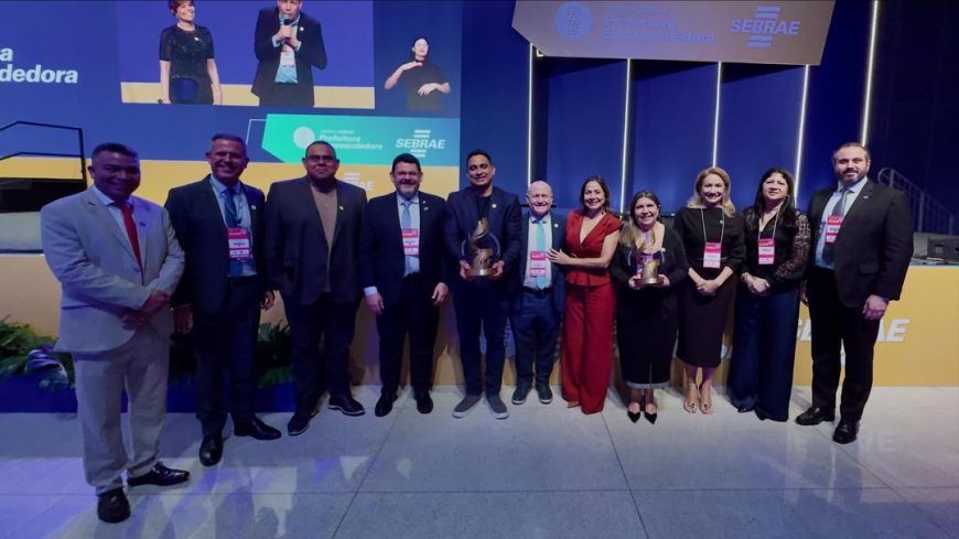 Laranjal do Jari conquista prêmio inédito na etapa nacional do Sebrae e entra para a história do empreendedorismo.