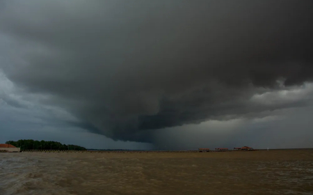 Instituto Nacional de Meteorologia  alerta de perigo para chuvas intensas e ventos fortes nesta terça (9)