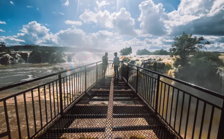 Governador Clécio vistoria fase final das obras do Mirante da Cachoeira de Santo Antônio, no Sul do Amapá