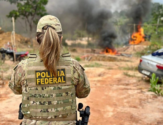 Polícia Federal  apura esquema de garimpo ilegal e lavagem de dinheiro no Amapá