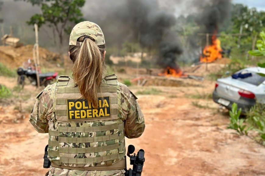 Polícia Federal  apura esquema de garimpo ilegal e lavagem de dinheiro no Amapá