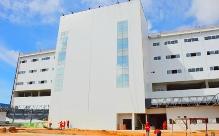 Gestores da infraestrutura vistoriam andamento da maior obra da saúde pública do Amapá